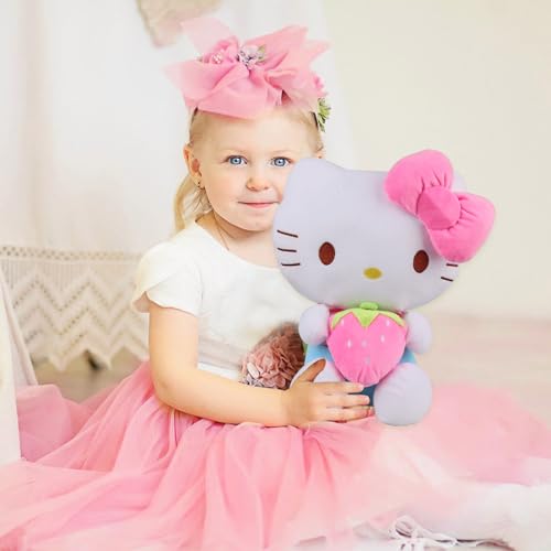 Xingsky Cat Plush, Hello Kitty Plüschtier 30cm Cat Plushie Kawaii kuscheltiere für Kinder Mädchen Erwachsene Geburtstage Weihnachten Party von Xingsky