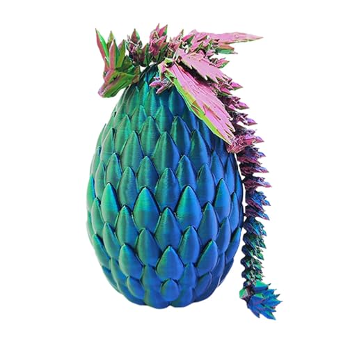 -Drachenei, gedrucktes Drachenei – voll beweglicher Drache im Ei | Sammelfiguren für und Kinder, Schreibtischspielzeug, Heimdekoration -Drachenei, gedrucktes Drachenei – voll beweglicher Drache im Ei | Sammelfiguren für und Kinder, Schreibtischspielzeug, Heimdekoration von Xinhuju