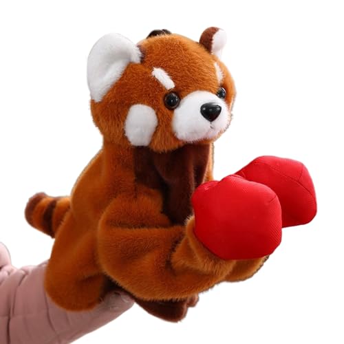 Animal Puppets - Stuffed Story Talking Toy, Interactive Boxing Puppet Toy with Retractable Arm for Toddler Ages 3+ Classroom Party Storytelling Stocking Easter Basket Filler von Xinhuju