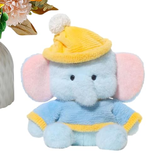 Ausgestopftes Elefantentier, weiche Elefantenpuppe, 11 Zoll weiche ausgestopfte Zootiere – simuliertes Elefanten-Plüschspielzeug für Kinder, Tierliebhaber Ausgestopftes Elefantentier, weiche Elefantenpuppe, 11 Zoll weiche ausgestopfte Zootiere – simuliertes Elefanten-Plüschspielzeug für Kinder, Tierliebhaber von Xinhuju