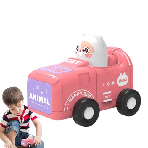 Auto Spielzeug für Kleinkinder mit 2 Tieren - Auto Spielzeug für Tiere mit Trägheit, Auto Spielzeug für Kinder | Rennwagen für Tiere, Lernspielzeug für Kleinkinder, Auto von Xinhuju
