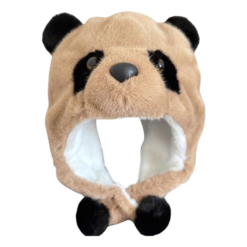 Bärenkappe, Tiermütze, niedlicher Pandakopf, warme Mütze mit Tierohren, Cosplay-Hut, Panda-Mütze für chinesisches Neujahr, Valentinstag, Frauen, Männer Bärenkappe, Tiermütze, niedlicher Pandakopf, warme Mütze mit Tierohren, Cosplay-Hut, Panda-Mütze für chinesisches Neujahr, Valentinstag, Frauen, Männer von Xinhuju