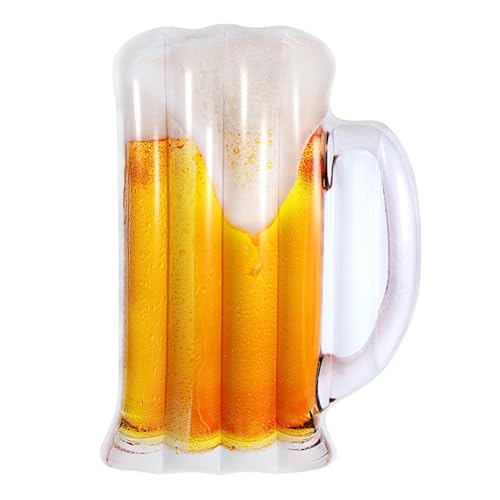 Bier geformtes schwimmendes Bett - Hängemattenliege für Pool & | Aufblasbares Wasserschwimmschwimmflogen, Awal Air Matratze Lounge Möbel, tragbarer Entspannungslieder, bequemes Sommerschwimmerg Bier geformtes schwimmendes Bett - Hängemattenliege für Pool & | Aufblasbares Wasserschwimmschwimmflogen, Awal Air Matratze Lounge Möbel, tragbarer Entspannungslieder, bequemes Sommerschwimmerg von Xinhuju