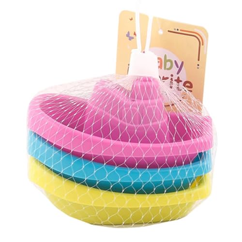 Bootsbadesspielzeug | Regenbogen -Stapelboote für Säuglinge - schwimmendes Bildungsspielzeug für Babys und Kleinkinder, 3 -teiliges stapelbares Set für Wasserspiel, BPA -freie Kinderspielzeug für Bade von Xinhuju
