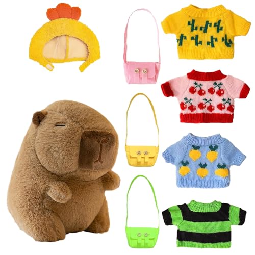 Capybara Plüschspielzeug, Capybara Plüschtier, 22,9 cm Plüschtier, Capybara Plüschspielzeug, V-förmig, Heimdekoration, realistisches Plüschtier Capybara Plüschspielzeug, Capybara Plüschtier, 22,9 cm Plüschtier, Capybara Plüschspielzeug, V-förmig, Heimdekoration, realistisches Plüschtier von Xinhuju