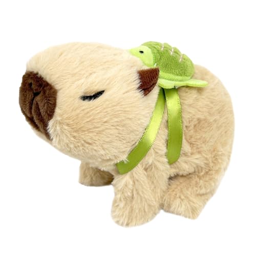 Capybara Plush Tiny - Entzückende Bewegung gefüllte Figur, weiches Wandermodell | Elektro -Tiermodellgeschenk, Plüsch für Schlafzimmersofa Nachttisch -Spielzimmer -Dekorationszwecke Verwendungszwecke von Xinhuju
