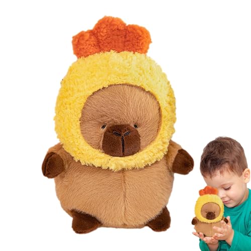 Capybara Plush Toy - -Tail verkleidet, Capybara Design Farmed Pluce | Capybara Plüschball Capybara Plüschpuppen, Supersandgestrahltes Capybara Kissen für Kinder von Xinhuju