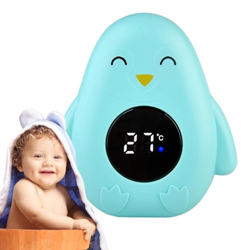 Digitales Baby-Thermometer | Cartoon-Design, schwimmendes Badespielzeug | LED-Wassertester für die Sicherheit der Badewanne, Baby-Badewannenthermometer, Monitor für Säuglinge, L von Xinhuju