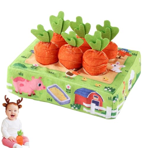 Game Carrot Collection | Spielzeug zieht die Karotte | Spielzeug, um die Karotten zu ziehen, Karottenkollektionsspiel mit Selektor von Formen, Spielzeug, um Karotten zu sammeln, Spielen von Xinhuju