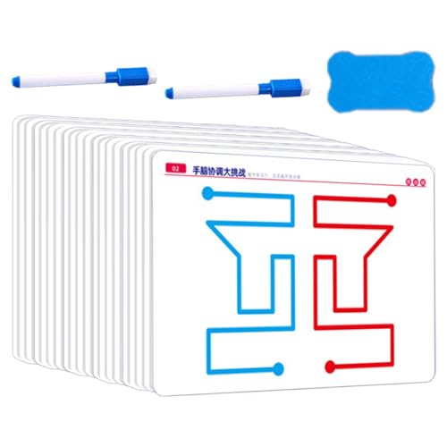 Hirntrainingskarte für Kinder | 20pcs Hirntraining Range Card, Hand-Hirn-Koordinationskarte Feinmotorische Fähigkeiten, Linke und rechte Hirnentwicklungskarte für Eltern-Kind-Interaktion Hirntrainingskarte für Kinder | 20pcs Hirntraining Range Card, Hand-Hirn-Koordinationskarte Feinmotorische Fähigkeiten, Linke und rechte Hirnentwicklungskarte für Eltern-Kind-Interaktion von Xinhuju