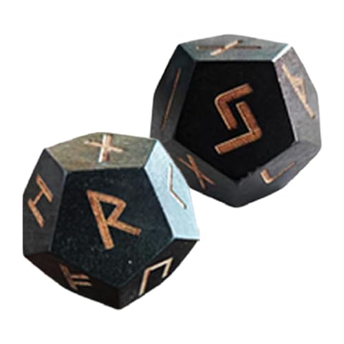 Holz Runen Set - Gravured Rune Würfel, dauernde Holzliebwerkzeuge | Leichte esoterische Rune -Set für Energielesung, symbolische Rune -Casting -Würfel für Unterhaltung und achtsame Meditation von Xinhuju