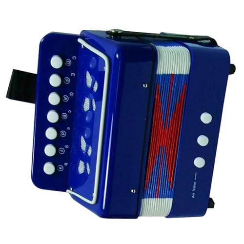 Kid's Accordion Music Toy - kleines Squeeze -Instrument mit Knöpfen, frühes Sound -Bildungsinstrument | Kreatives musikalisches Unterhaltungsgeschenk für Kinder, Kleinkinder, und Mädchen, Anfän von Xinhuju