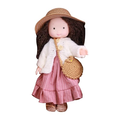 Kinderpuppenspielzeug | Sammlerstückslagerpuppe - Sleeping Toy Toy Kids Toy Spielzeug, Freude Ihre Freunde und Familie mit diesem Girl Rag - -Thema weiche Stoffpuppe mit Kleid und Accessoires fü von Xinhuju
