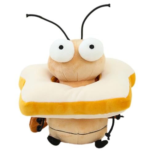 Lustiges Plüschinsekt - Kakerlakenspielzeugkreatur, weicher Kuschelbegleiter | Schrullige flea -Kissen -Puppen -Plüsch für Gag Geschenkkollektion Couch Schlafzimmer Schreibtisch Erwachsene Kinde von Xinhuju