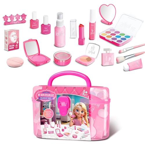 Mädchen Make-up Set, Mädchen Make-up Set - Mädchen Make-up Cosplay Set Mädchen | Indoor Spielzeug mit schöner Aufbewahrungsbox für Weihnachten, Geburtstag, Tag Mädchen Make-up Set, Mädchen Make-up Set - Mädchen Make-up Cosplay Set Mädchen | Indoor Spielzeug mit schöner Aufbewahrungsbox für Weihnachten, Geburtstag, Tag von Xinhuju