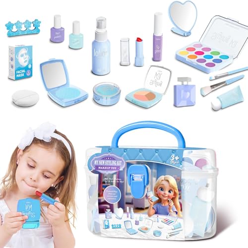 Make-up Kit für Mädchen, behauptet Spiel Make-up Spielzeuge, Mädchen Make-up Cosplay Set, Indoor Spielzeug mit schöner Aufbewahrungsbox für Weihnachten, Geburtstag, Tag p von Xinhuju