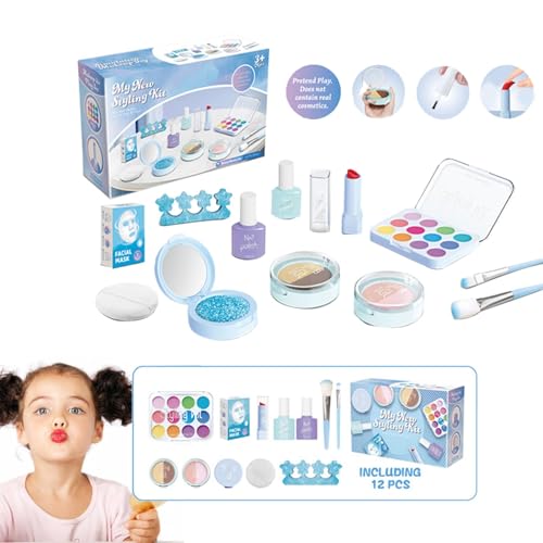 Make-up-Set für Make-up-Set, gefälschte Kosmetik-Sets – Make-up-Set, Make-up-Set, Spielzeug, fantasievolles Kosmetik-Set für 3 bis 5 Jahre von Xinhuju