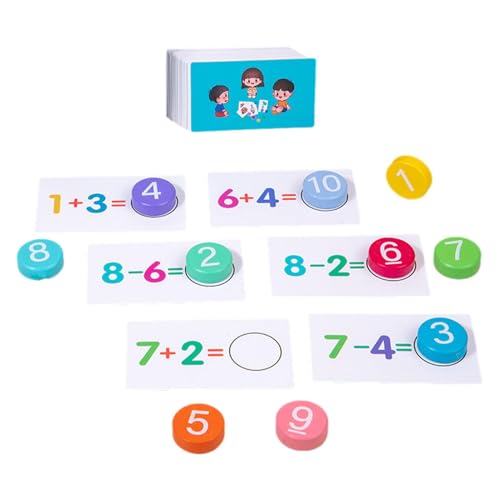 Mathematische Lernhilfen – Addition und Subtraktion Flash-Karten, mathematische Flash-Karten mit Bausteinen | Addition und Subtraktion Lernspielzeug-Set Mathematische Lernhilfen – Addition und Subtraktion Flash-Karten, mathematische Flash-Karten mit Bausteinen | Addition und Subtraktion Lernspielzeug-Set von Xinhuju