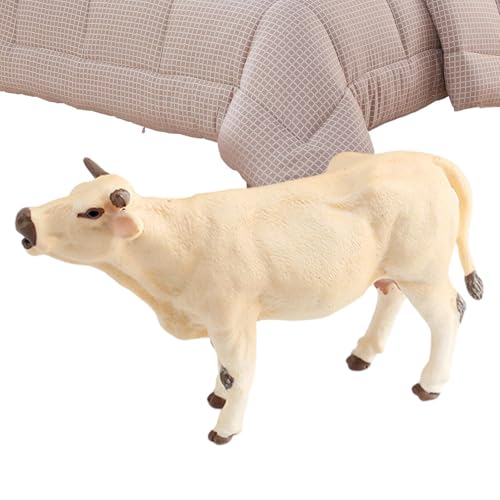 Miniatur-Rinderfigur - realistische Viehfigur für Garten-Miniaturen | Realistisches Tiermodell, Party der Geschenktütenfüller fördert Geburtstagsgeschenke von Xinhuju