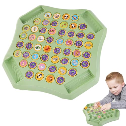 Partys Brettspiel - Tiermuster -Matching -Spiel Für Kinder | Vorschule Und Kindergartenfunktion Fun Toy | Bildungsdesktop -Brettspiel Für Gruppenversammlungen, Familienspielnächte Und Partyunterhaltun von Xinhuju