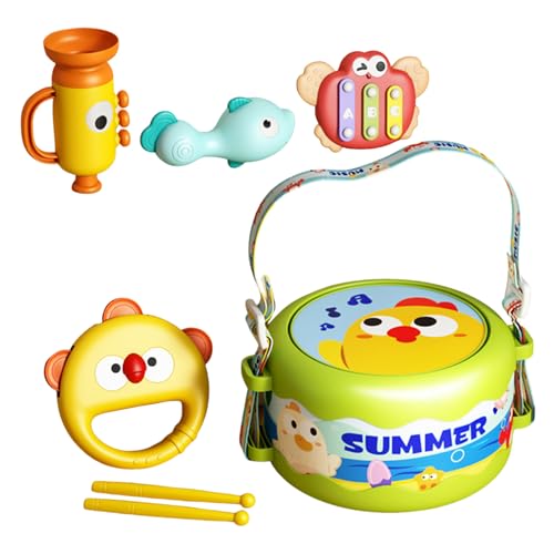 Percussion Instrument Music Drum, Childrens Drum Percussion Music Instrument | Trommelmusikinstrumente für 6 Teile – Vorschulmusikspielzeug für Silvester Geburtstag Ostern d Percussion Instrument Music Drum, Childrens Drum Percussion Music Instrument | Trommelmusikinstrumente für 6 Teile – Vorschulmusikspielzeug für Silvester Geburtstag Ostern d von Xinhuju