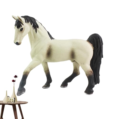 Pferdefiguren für Kinder, realistische Pferdeskartenverzierung, kleine Pferdestatue -Dekoration Spielzeug für Kinder, Simulation Animal Horse Ornament von Xinhuju
