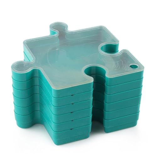 Puzzle Sortierer Set - Stapelbare Bindung Aufbewahrungstabletts für Teile für Münzen, Organizer mit 1000 Teilen | Robustes und benutzerfreundliches Sortierzubehör für Puzzles von Xinhuju