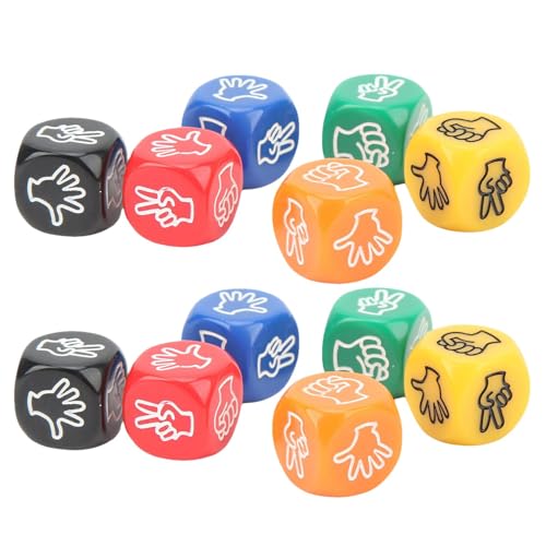 Rock Paper Scissors-Würfelspiel, Würfelspiel | Würfel, Stein, Papier, Schere mit innovativem Motiv von Xinhuju