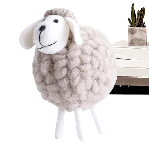 Sheep aus Wollfilz - Handgemachtes Naturwoll-Lammmuster, handgefertigtes Spielzeug für kleine Tiere | Maskottchen im landwirtschaftlichen Stil aus Filz für Winterfeiern, Dekoration Sheep aus Wollfilz - Handgemachtes Naturwoll-Lammmuster, handgefertigtes Spielzeug für kleine Tiere | Maskottchen im landwirtschaftlichen Stil aus Filz für Winterfeiern, Dekoration von Xinhuju
