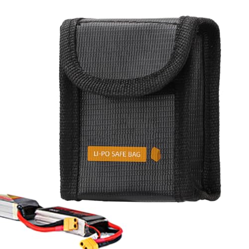 Sicherheit von Lithiumbatterien - Feuerwehrrichter Beutel, hitzebeständiger Träger | Langlebiger Hochtemperaturschild, Schutzlagerkoffer für perfekte Outdoor -Abenteuergeräte, ideale RC -Modelle von Xinhuju