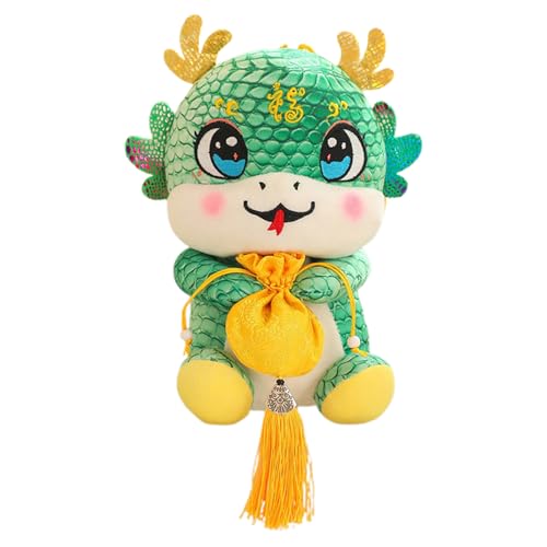 Stoffeded Snake - 11 -Zoll -Neujahrspuppe chinesischer Stil - Lunar -Jahr Stofftiere, Jahr des Snake Plüschspielzeugs, symbolisches Design dekorativer gefälschter Schlangen für das Frühlingsfestival von Xinhuju
