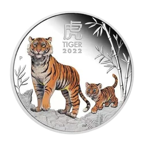 Tiger Chinesischer Tiger, chinesischer Tiger Coin, Metal Memorial Coin für Sammler | Münzsammler, chinesische Tigermünzen, Gedenkmünzen aus Metall für Sammler, F d Tiger Chinesischer Tiger, chinesischer Tiger Coin, Metal Memorial Coin für Sammler | Münzsammler, chinesische Tigermünzen, Gedenkmünzen aus Metall für Sammler, F d von Xinhuju