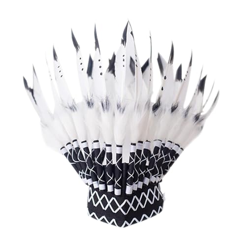 Tribal-inspirierter Feder-Kopfschmuck – verstellbarer Kostümhut mit dekorativen Federn und weichem Band | perfekte Anziehausrüstung für Themenveranstaltungen, Cosplay, Schulaufführungen, Fotokabinen Tribal-inspirierter Feder-Kopfschmuck – verstellbarer Kostümhut mit dekorativen Federn und weichem Band | perfekte Anziehausrüstung für Themenveranstaltungen, Cosplay, Schulaufführungen, Fotokabinen von Xinhuju