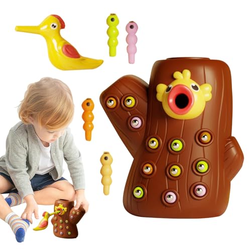 Vogelfutterhaus, magnetisches Vogelfutterspielzeug, Vogelfutterspiel, frühes Lernspielzeug für Kleinkinder | Entwicklung der Hand-Augen-Koordinationsfähigkeiten für die von Xinhuju