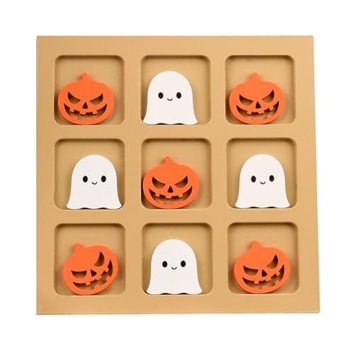 XO-Schachspiels – Halloween-Puzzle-Spielzeug, Holzstrategiebrett | Anregende Denkherausforderung Mit Robustem Aufbau Und Kinderfreundlichem Design, Reise Zuhause Auto Flugzeug Verabredung Abend Abende XO-Schachspiels – Halloween-Puzzle-Spielzeug, Holzstrategiebrett | Anregende Denkherausforderung Mit Robustem Aufbau Und Kinderfreundlichem Design, Reise Zuhause Auto Flugzeug Verabredung Abend Abende von Xinhuju