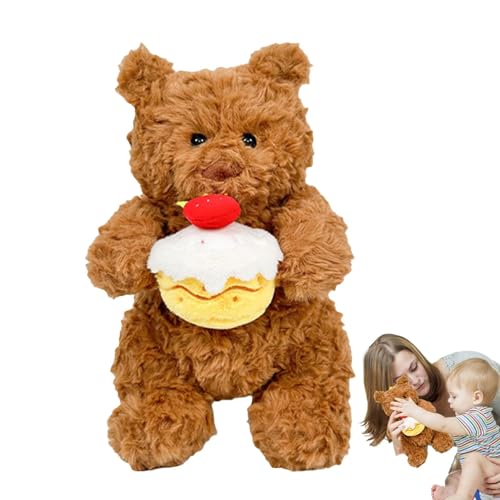 Bärer Plüschpuppe, Kuchen süße Plüschspielzeug weich gefülltes Tier - gefülltes Puppenbraun Animal Home Decor für Babyparty von Xinhuju