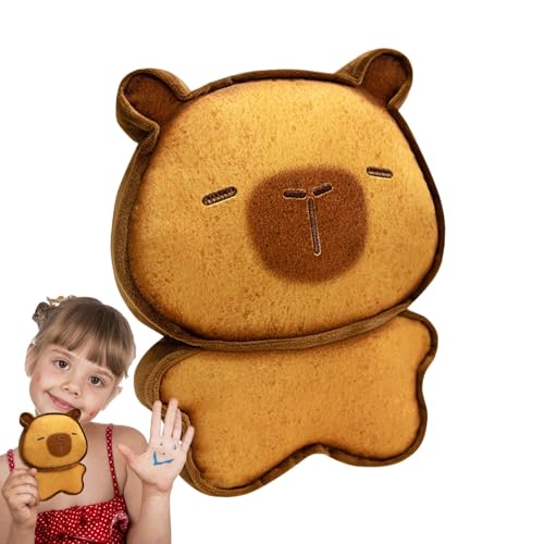 Xinhuju Capybara Plüschpuppe, Capybara Stoffed Plush | Plüschkissen Kissen mit gefüllten Capybara, Einrichtung der Kammer aus weichen Puppen, Plüschgefüllte Tiergefüllte Steine für B Xinhuju Capybara Plüschpuppe, Capybara Stoffed Plush | Plüschkissen Kissen mit gefüllten Capybara, Einrichtung der Kammer aus weichen Puppen, Plüschgefüllte Tiergefüllte Steine für B von Xinhuju