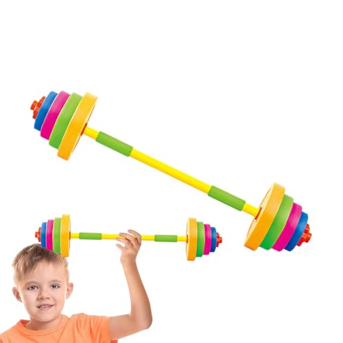 Xinhuju Kinderspielzeug-Langhantel, Langhantel-Spielzeug |. Kinder-Gewichtheber-Set, verstellbares Trainingsspielzeug, Fitnessgeräte, Körpertrainingsspielzeug für und Mädchen Xinhuju Kinderspielzeug-Langhantel, Langhantel-Spielzeug |. Kinder-Gewichtheber-Set, verstellbares Trainingsspielzeug, Fitnessgeräte, Körpertrainingsspielzeug für und Mädchen von Xinhuju
