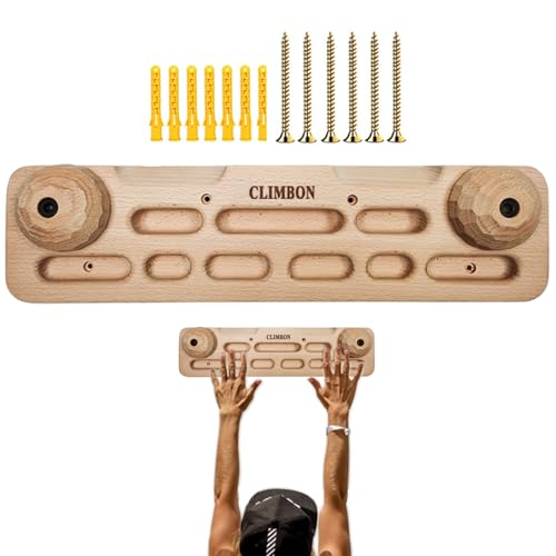 Xinhuju Kletterhilfe, Trainingsbrett aus Holz, Kletterstange, montiert, Griffrahmen für das Fitnessstudio zu Hause, im Innen- und Außenbereich Xinhuju Kletterhilfe, Trainingsbrett aus Holz, Kletterstange, montiert, Griffrahmen für das Fitnessstudio zu Hause, im Innen- und Außenbereich von Xinhuju