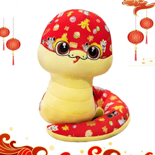 Xinhuju Plüschtier des Jahres der Schlange – Chinesische Schlange Plüschtier Plüschtier 2025 – Schlange Maskottchen Plüschspielzeug | Heimdekoration in Form einer Schlange für Kinderzimmer Xinhuju Plüschtier des Jahres der Schlange – Chinesische Schlange Plüschtier Plüschtier 2025 – Schlange Maskottchen Plüschspielzeug | Heimdekoration in Form einer Schlange für Kinderzimmer von Xinhuju