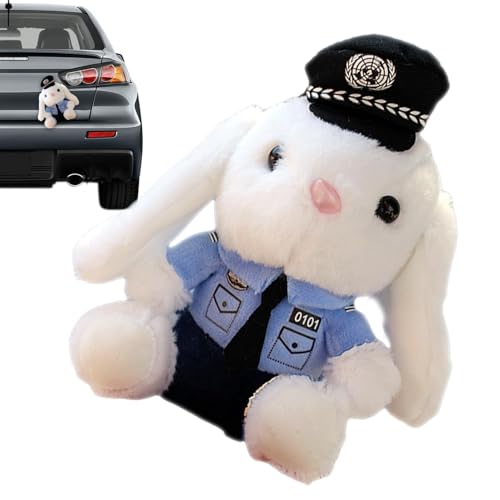 Xinhuju Polizei Kaninchenpuppe - süß und entzückend Plüsch, Auto- und Hausdekoration | Poller -Figur in einem Plüsch für Auto-, Motorrad- und Spielzeugsammlung Xinhuju Polizei Kaninchenpuppe - süß und entzückend Plüsch, Auto- und Hausdekoration | Poller -Figur in einem Plüsch für Auto-, Motorrad- und Spielzeugsammlung von Xinhuju
