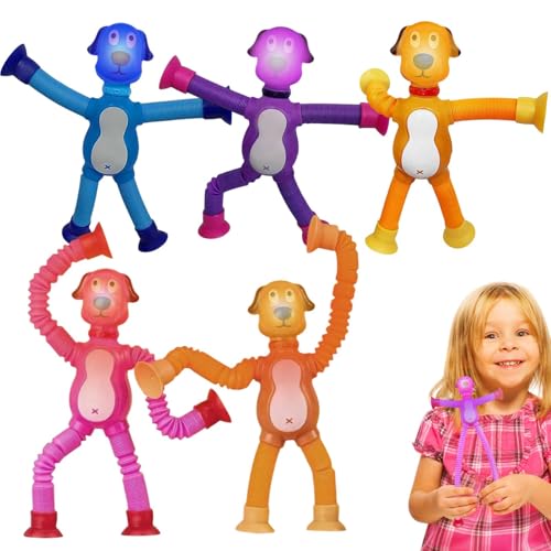 Xinhuju Pop-Schlauch für Hunde, Spielzeug für Hunde, 5 x Summary Toy - Teleskop-Pop-Saugbecher Feavors für 3-5 Jahre Belohnung für Kinder Xinhuju Pop-Schlauch für Hunde, Spielzeug für Hunde, 5 x Summary Toy - Teleskop-Pop-Saugbecher Feavors für 3-5 Jahre Belohnung für Kinder von Xinhuju