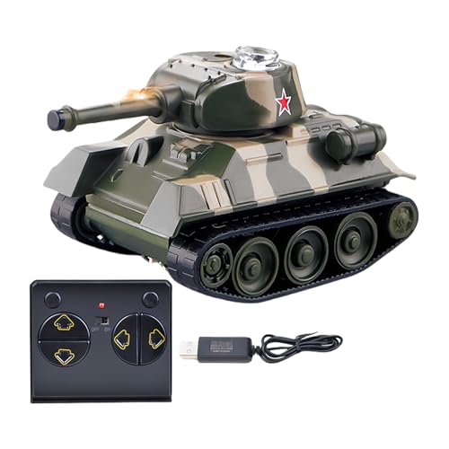 Xinhuju RC-Kampfpanzer – Lernspielzeug, Interaktives Mini-Fahrzeug, Ferngesteuertes Fahrzeug Mit Soundeffekten, Lernaktivitäten Für Und Mädchen, Spielzimmer, Wohnzimmer von Xinhuju