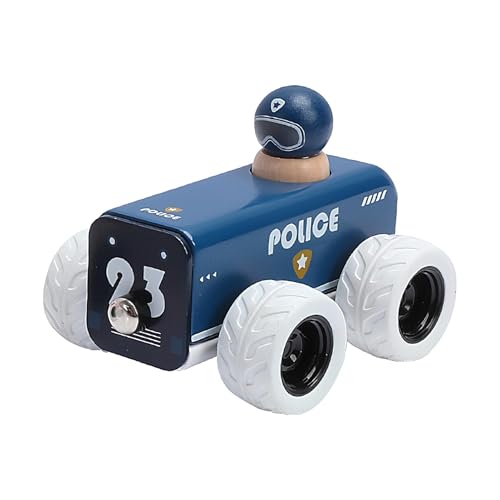 Xinhuju Schießen Sie die Spielzeugautos zurück | Karrifizierung mit Friktursäure | Autospielzeug aus Holz mit Trägheitsholz, kleine Streiche von Ostern aus Feuerwehrauto mit Reibungsmotor von Xinhuju