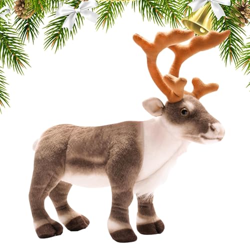 Xinhuju Weihnachts-Plüschtier – Dekoratives Kissen mit weichen Hirschen, schönes Elch-Plüschspielzeug 13,7 Zoll | entzückendes Rentier-Ornament für Stühle, Schlafzimmer, Sofas, Betten Xinhuju Weihnachts-Plüschtier – Dekoratives Kissen mit weichen Hirschen, schönes Elch-Plüschspielzeug 13,7 Zoll | entzückendes Rentier-Ornament für Stühle, Schlafzimmer, Sofas, Betten von Xinhuju