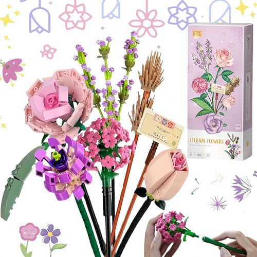 Xinlon 547 Stück DIY Gifts Brick Flowers, Blumenstrauß Bausteine Set, Lego Flower Plants Building Block, Kreatives Blumenstrauß Bausatz,Geschenke zum Muttertag, Geburtstag, Valentinstag,Ohne Vase Xinlon 547 Stück DIY Gifts Brick Flowers, Blumenstrauß Bausteine Set, Lego Flower Plants Building Block, Kreatives Blumenstrauß Bausatz,Geschenke zum Muttertag, Geburtstag, Valentinstag,Ohne Vase von Xinlon