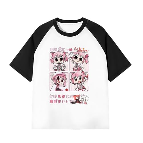 Xinnice Akemi Homura Tshirt Anime Druck Shirt Kaname Madoka Kurzarm Unisex Cartoon Casual Bequeme Sport Teens Tops Geschenk XXS-4XL Xinnice Akemi Homura Tshirt Anime Druck Shirt Kaname Madoka Kurzarm Unisex Cartoon Casual Bequeme Sport Teens Tops Geschenk XXS-4XL von Xinnice