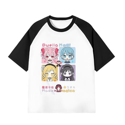 Xinnice Akemi Homura Tshirt Anime Druck Shirt Kaname Madoka Kurzarm Unisex Cartoon Casual Bequeme Sport Teens Tops Geschenk XXS-4XL Xinnice Akemi Homura Tshirt Anime Druck Shirt Kaname Madoka Kurzarm Unisex Cartoon Casual Bequeme Sport Teens Tops Geschenk XXS-4XL von Xinnice