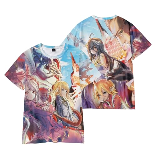 Xinnice Albedo Tshirt Anime Shirt Ooal Gown Kurzarm Albedo Manga Cartoon Sommer Casual Unisex Sport Tshit Herren Damen XXS-4XL Xinnice Albedo Tshirt Anime Shirt Ooal Gown Kurzarm Albedo Manga Cartoon Sommer Casual Unisex Sport Tshit Herren Damen XXS-4XL von Xinnice