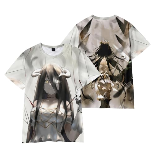 Xinnice Albedo Tshirt Anime Shirt Ooal Gown Kurzarm Albedo Manga Cartoon Sommer Casual Unisex Sport Tshit Herren Damen XXS-4XL Xinnice Albedo Tshirt Anime Shirt Ooal Gown Kurzarm Albedo Manga Cartoon Sommer Casual Unisex Sport Tshit Herren Damen XXS-4XL von Xinnice